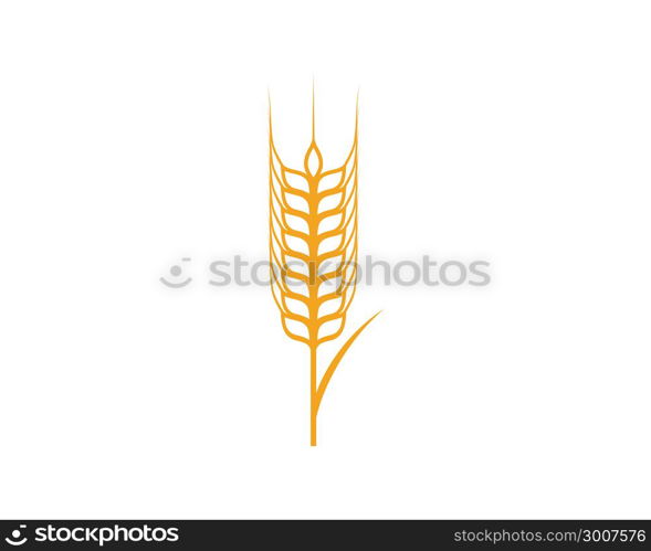 Agriculture wheat Template vector icon design illustration