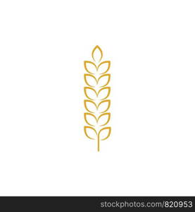 Agriculture wheat vector icon design