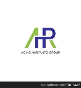 AHR initial letter logo desing