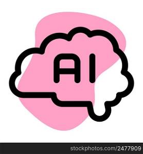 AI brain represents a technological advancement.