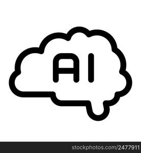 AI brain represents a technological advancement.