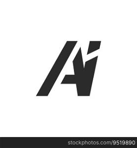 Ai initial letter logo vector