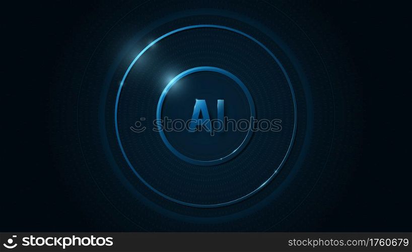 AI operating system on a dark blue background.