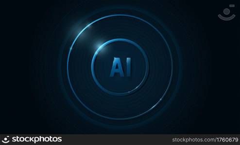 AI operating system on a dark blue background.