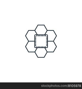 Ai pattern creative icon from artificial Vector Image