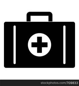 Aid kit icon. Simple illustration of aid kit vector icon for web. Aid kit icon, simple style