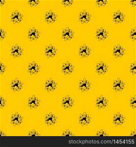 AIDS virus pattern seamless vector repeat geometric yellow for any design. AIDS virus pattern vector