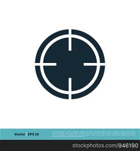 Aiming Target Icon Vector Logo Template Illustration Design. Vector EPS 10.