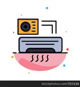 Air, Air-condition, Ac, Room Abstract Flat Color Icon Template