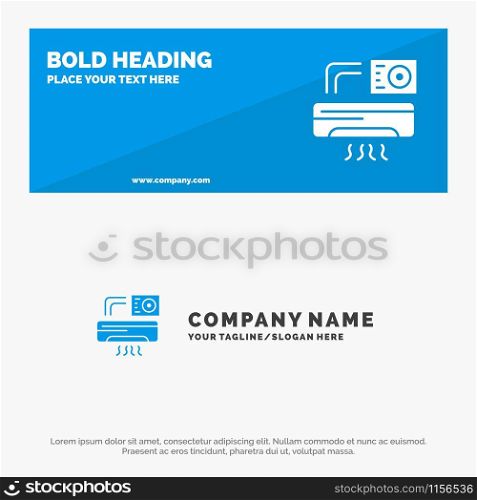 Air, Air-condition, Ac, Room SOlid Icon Website Banner and Business Logo Template