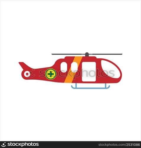 Air Ambulance Helicopter Icon, Air Ambulance Icon Vector Art Illustration