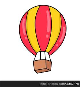 air balloon doodle icon drawing
