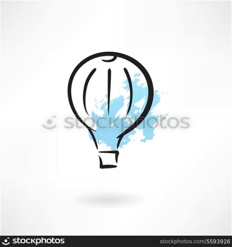 air balloon grunge icon