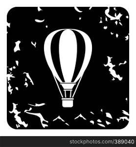 Air balloon icon. Grunge illustration of air balloon vector icon for web design. Air balloon icon, grunge style
