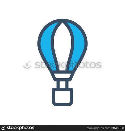 air balloon icon vector flat illustration design