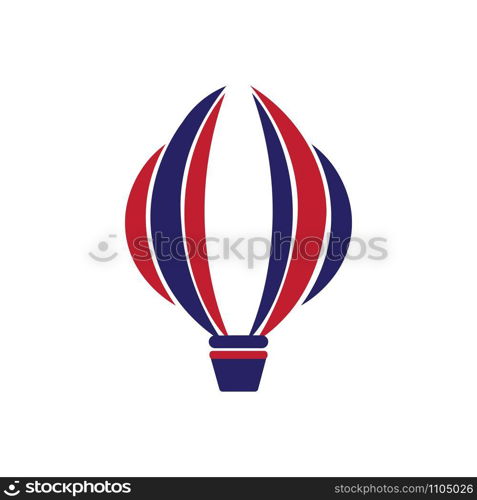 air balloon logo vector