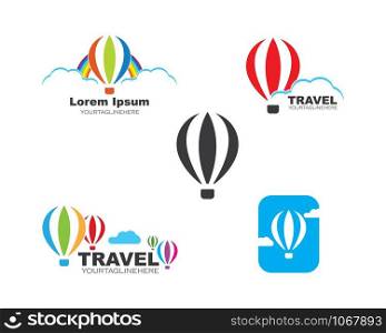 air balloon vector icon illustration design template