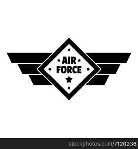 Air best force logo. Simple illustration of air best force vector logo for web design isolated on white background. Air best force logo, simple style