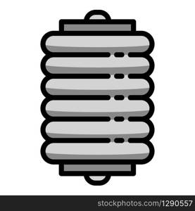 Air car spring coil icon. Outline air car spring coil vector icon for web design isolated on white background. Air car spring coil icon, outline style