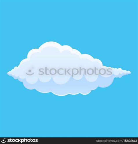 Air cloud icon. Cartoon of air cloud vector icon for web design isolated on white background. Air cloud icon, cartoon style