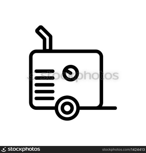 air compressor part icon vector. air compressor part sign. isolated contour symbol illustration. air compressor part icon vector outline illustration