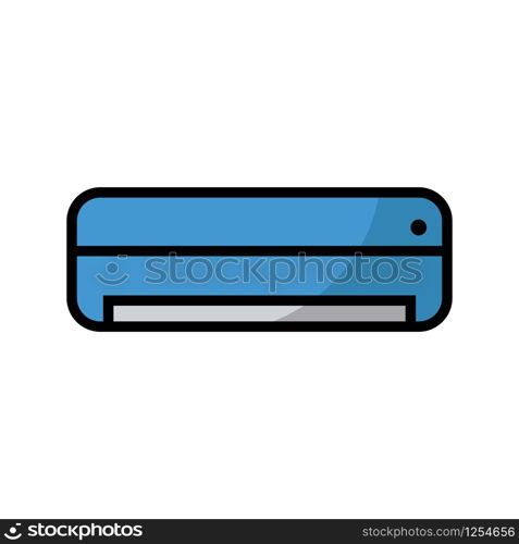 air conditioner - home appliances icon vector design template