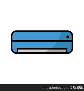 air conditioner - home appliances icon vector design template