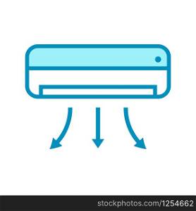 air conditioner - home appliances icon vector design template
