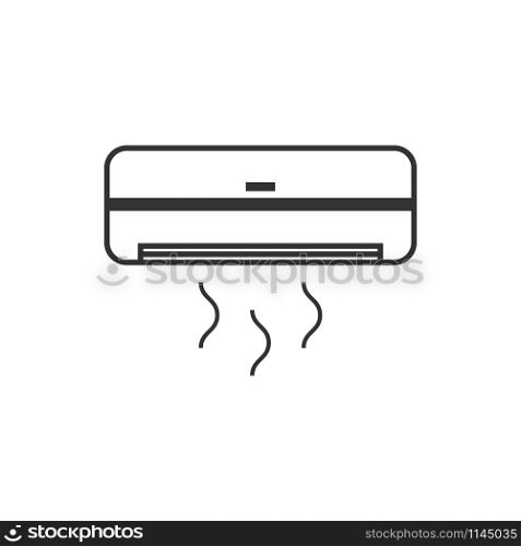Air conditioner icon design template vector isolated illustration. Air conditioner icon design template vector isolated