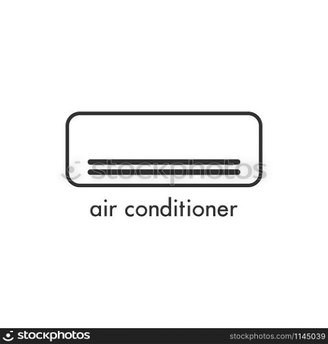 Air conditioner icon design template vector isolated illustration. Air conditioner icon design template vector isolated