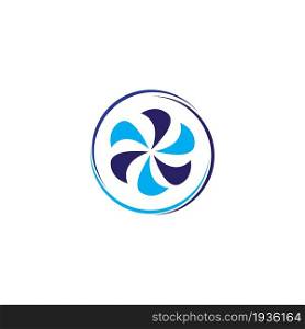 Air conditioner icon logo vector design