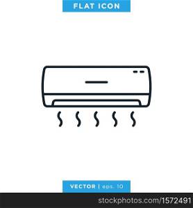 Air Conditioner Icon Vector Design Template.