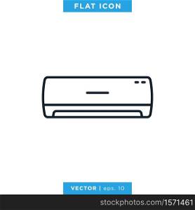 Air Conditioner Icon Vector Design Template. Editable Vector eps 10