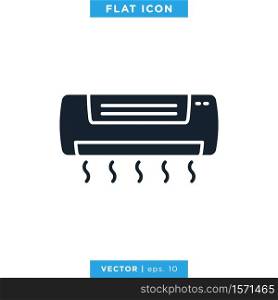Air Conditioner Icon Vector Design Template. Editable vector eps 10.