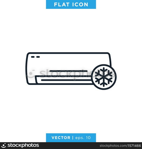 Air Conditioner Icon Vector Design Template. Editable vector eps 10.