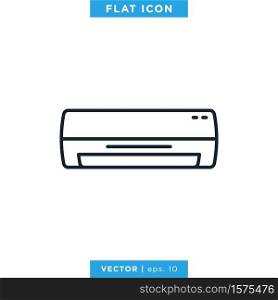 Air Conditioner Icon Vector Design Template. Editable Vector eps 10