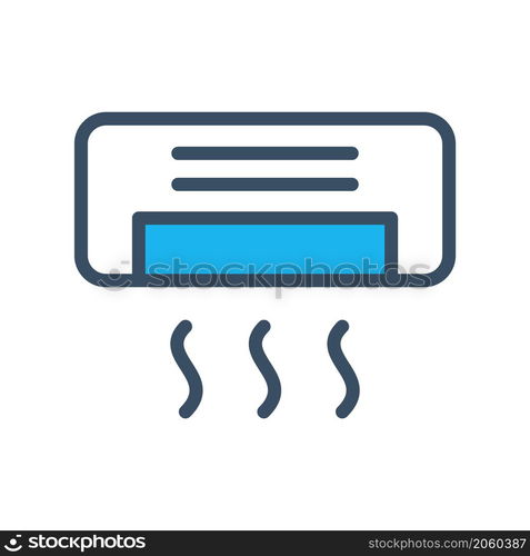 air conditioner icon vector flat style