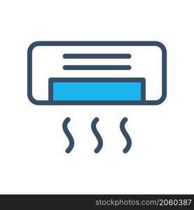 air conditioner icon vector flat style