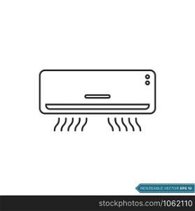 Air Conditioner Icon Vector Logo Template Illustration Design. Vector EPS 10.