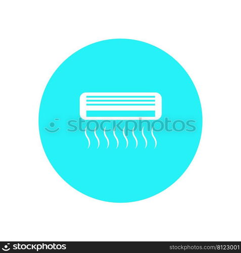 air conditioner logo stock illustration design