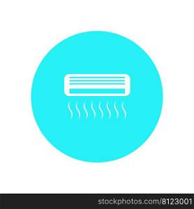 air conditioner logo stock illustration design