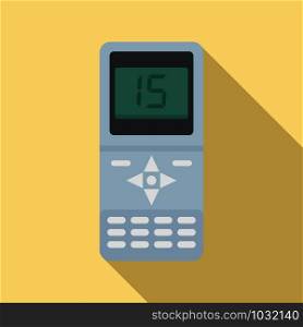 Air conditioner remote control icon. Flat illustration of air conditioner remote control vector icon for web design. Air conditioner remote control icon, flat style