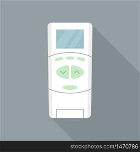 Air conditioner remote control icon. Flat illustration of air conditioner remote control vector icon for web design. Air conditioner remote control icon, flat style