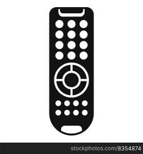 Air conditioner remote control icon simple vector. Business center. Monitor process. Air conditioner remote control icon simple vector. Business center