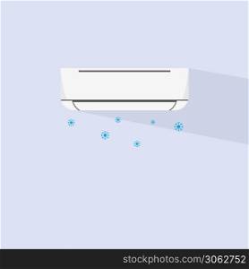 Air Conditioner vector template illustration design