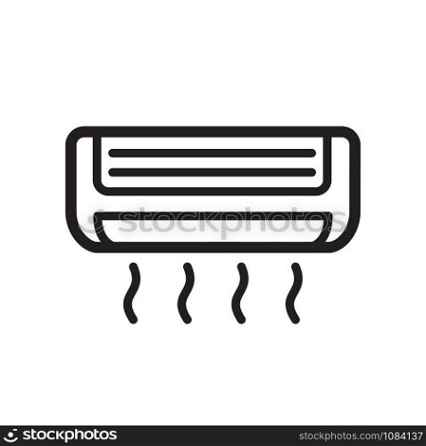air conditioning icon in trendy flat design