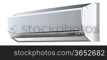 air conditioning illustration isolated on white background