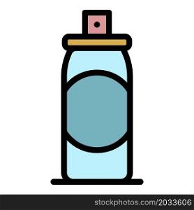 Air deodorant icon. Outline air deodorant vector icon color flat isolated. Air deodorant icon color outline vector