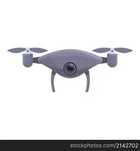 Air drone icon cartoon vector. Camera control. Video spy. Air drone icon cartoon vector. Camera control