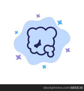 Air, Dust, Environment, Pm2, Pollution Blue Icon on Abstract Cloud Background
